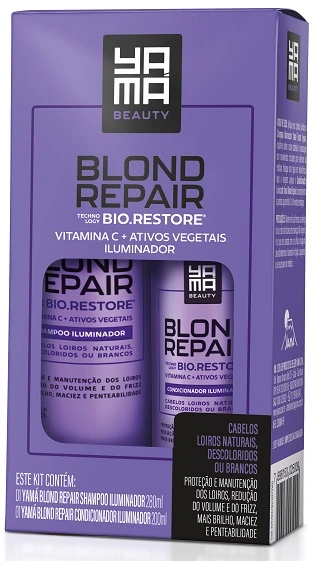 Yama Blond Repair Kit Shampoo Condicionador Iluminador