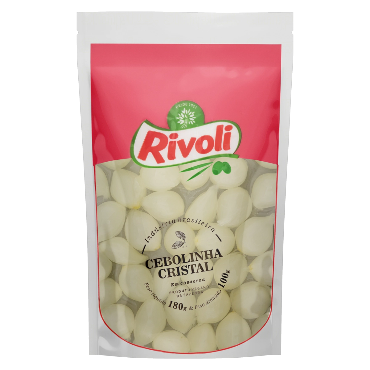 Cebolinha Cristal Em Conserva Rivoli Sachê 100g