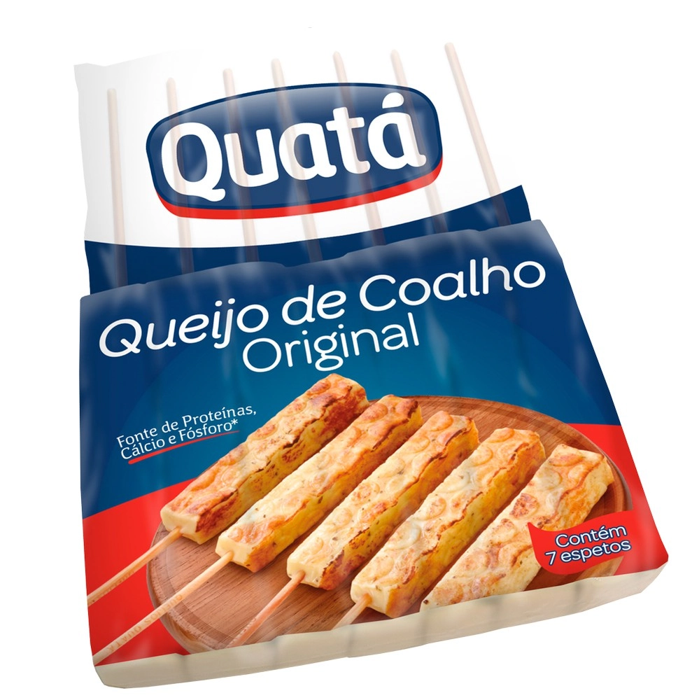 Queijo Coalho Em Espeto Original Quatá 7 Unidades