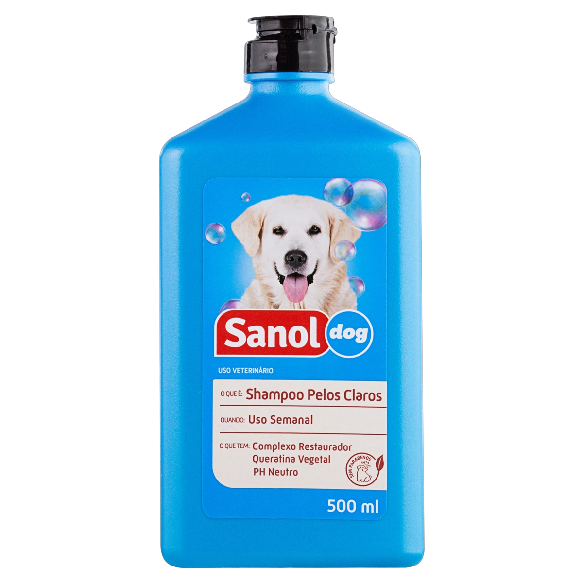 Shampoo Para Cães E Gatos Musk E Baunilha Sanol Dog Frasco 500ml