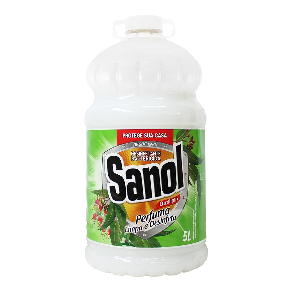 Desinfetante Leitoso Eucalipto E Hortela 5l Sanol