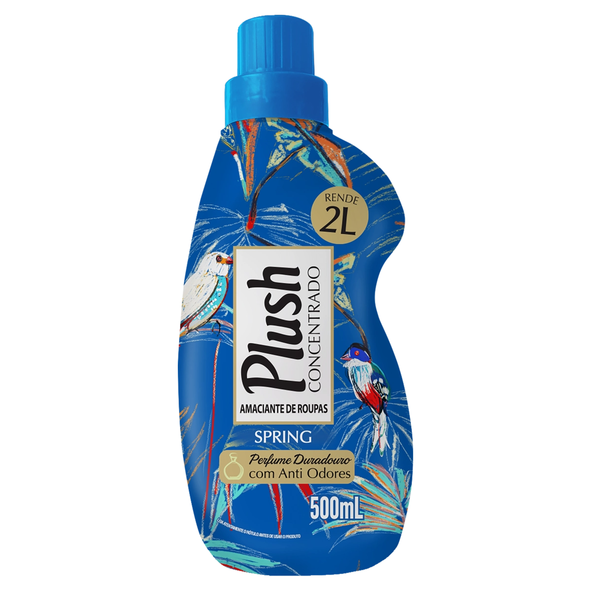 Amaciante De Roupa Concentrado Spring Plush Frasco 500ml