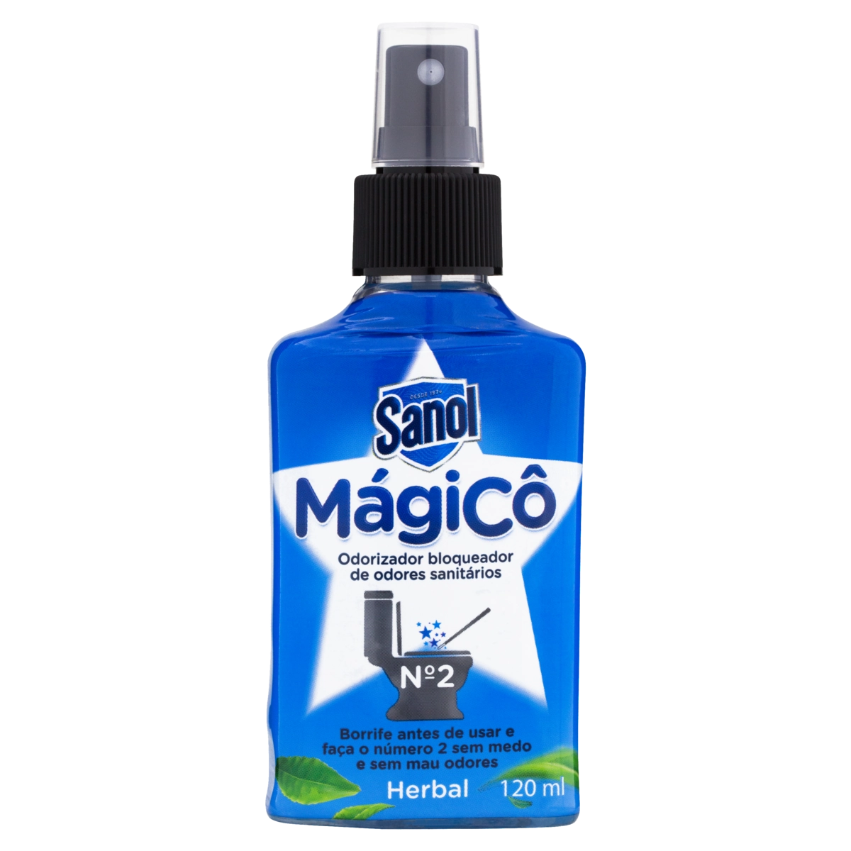 Odorizador Sanitário Herbal Sanol Mágicô Frasco 120ml