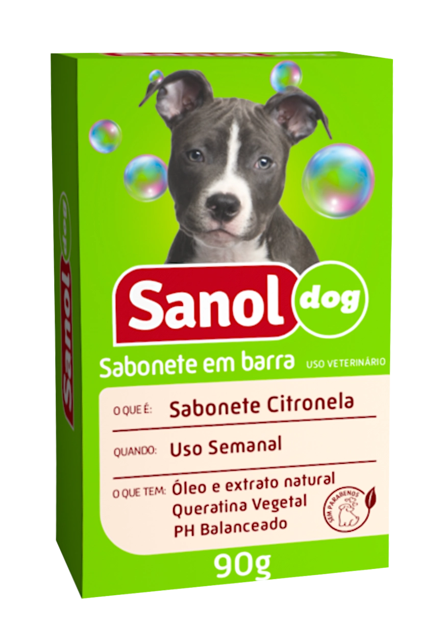 Sabonete Sanol Dog 90g Citronela