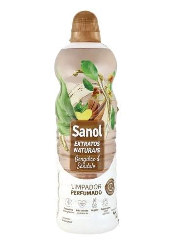 Limpador Perfumado Gengibre Sândalo Sanol Extratos Naturais Frasco 1l