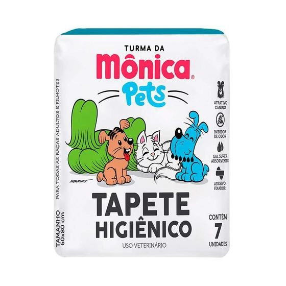 Tapete Higiênico Turma Da Monica C/7 Un