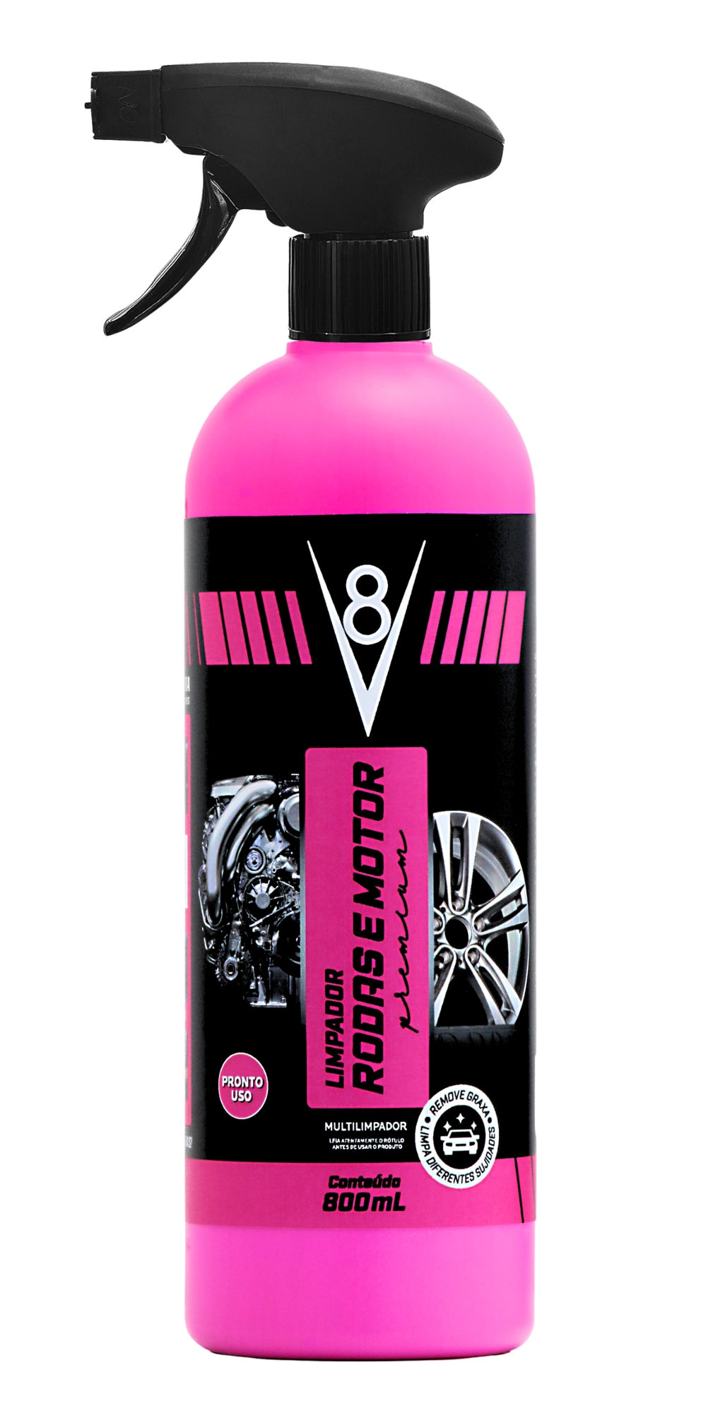 Limpa Dor V8 Rodas E Motor 800ml