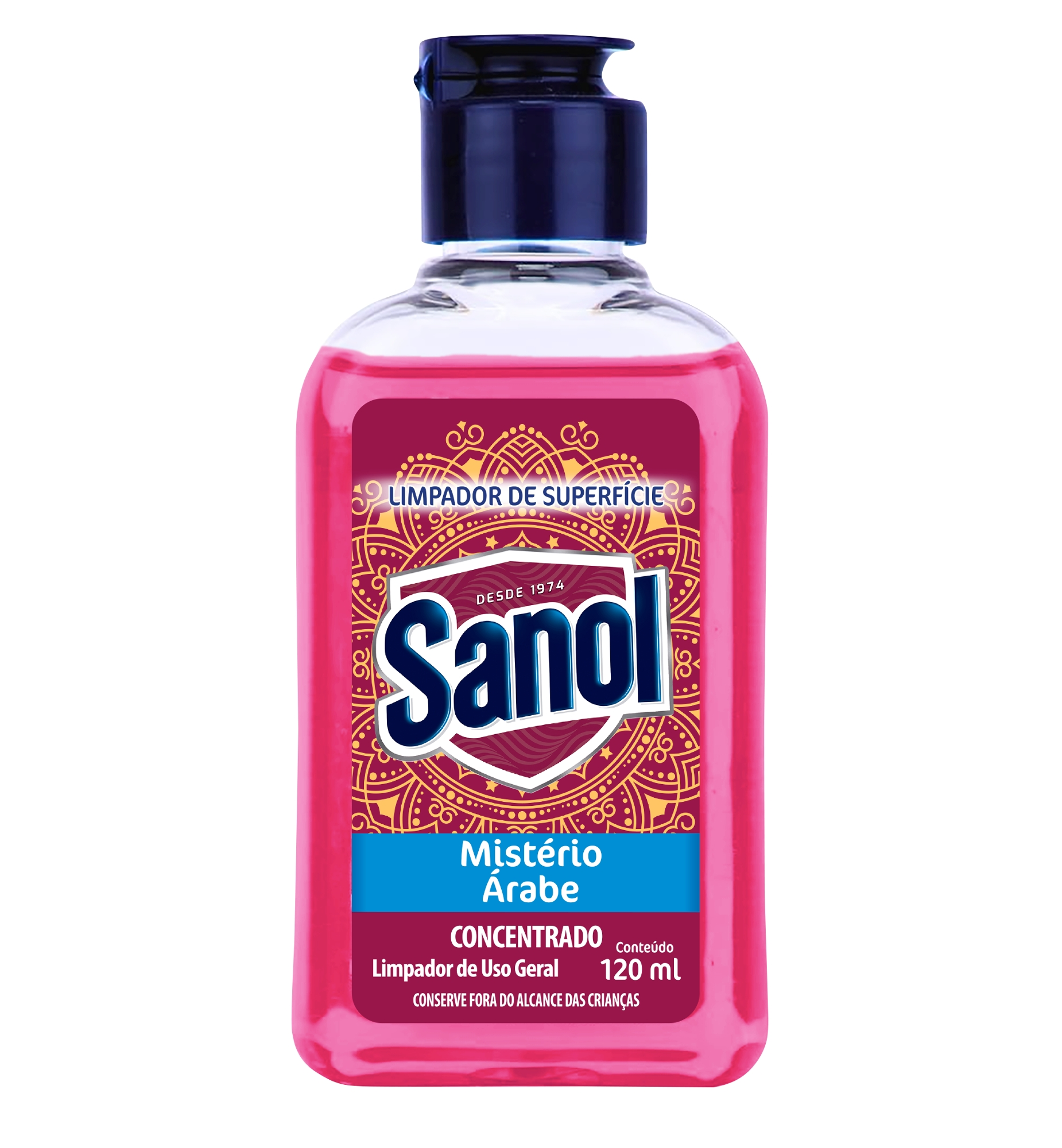Limpador Concentrado De Uso Geral Sanol Misterio Arabe 120ml