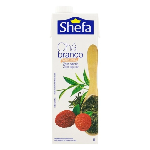 Chá Branco Lichia Zero Açúcar Shefa Caixa 1l