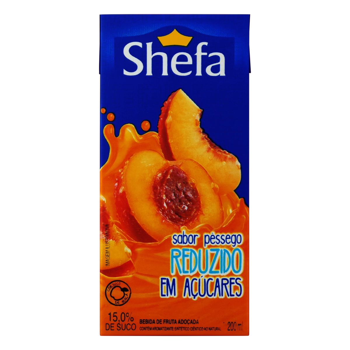Bebida Adoçada Pêssego Shefa Caixa 200ml