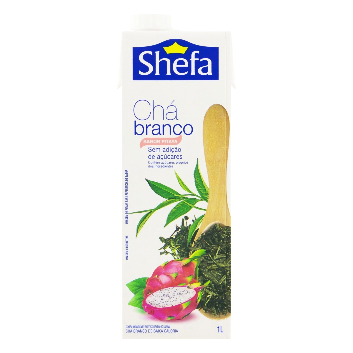 Chá Branco Pitaya Shefa Caixa 1l