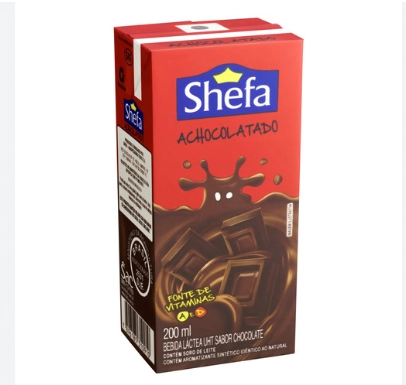 Bebida Láctea Uht Choco Shefa Caixa 200ml