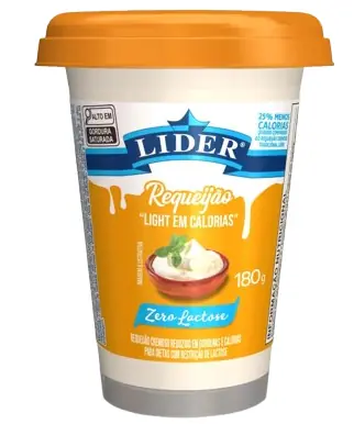 Requeijao Lider Z Lactose Pt 180g