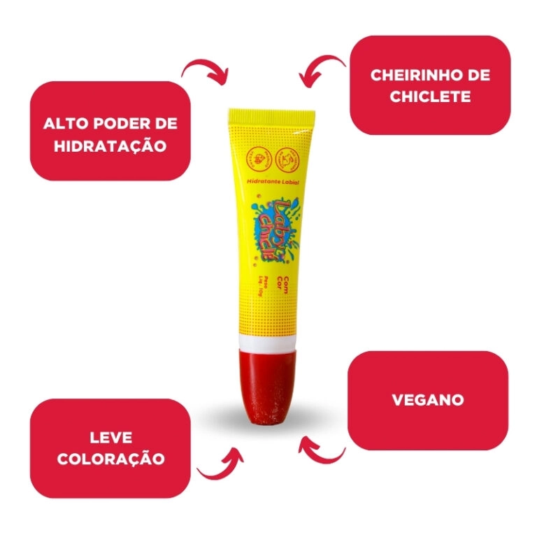 Hidratante Labial 10g Chicle Morango Laby