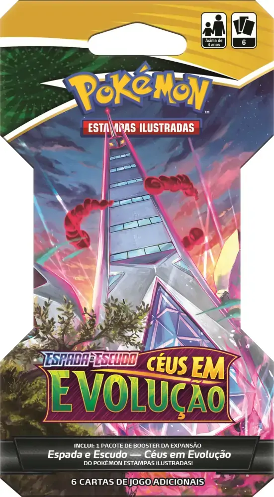 Blister Pokemon Unitario Ceus Em Evolucao