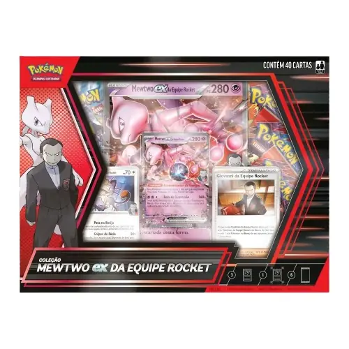 Box Pokemon Ex Mewtwo Equipe Rocket