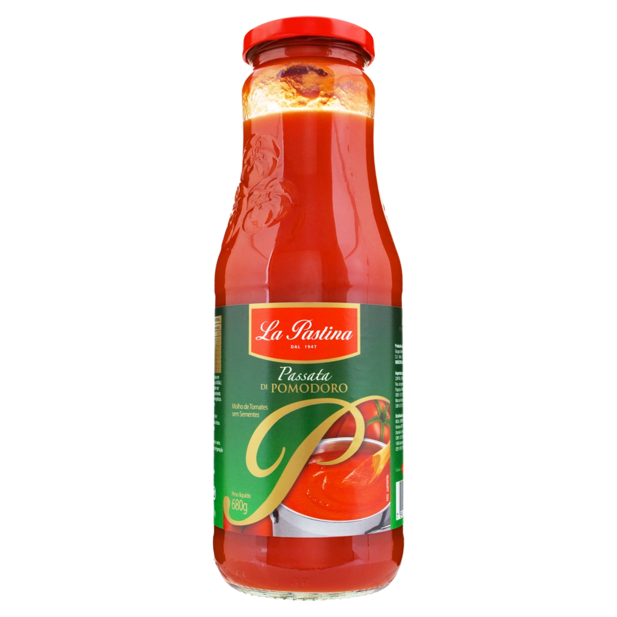 Molho De Tomate Passata La Pastina Vidro 680g