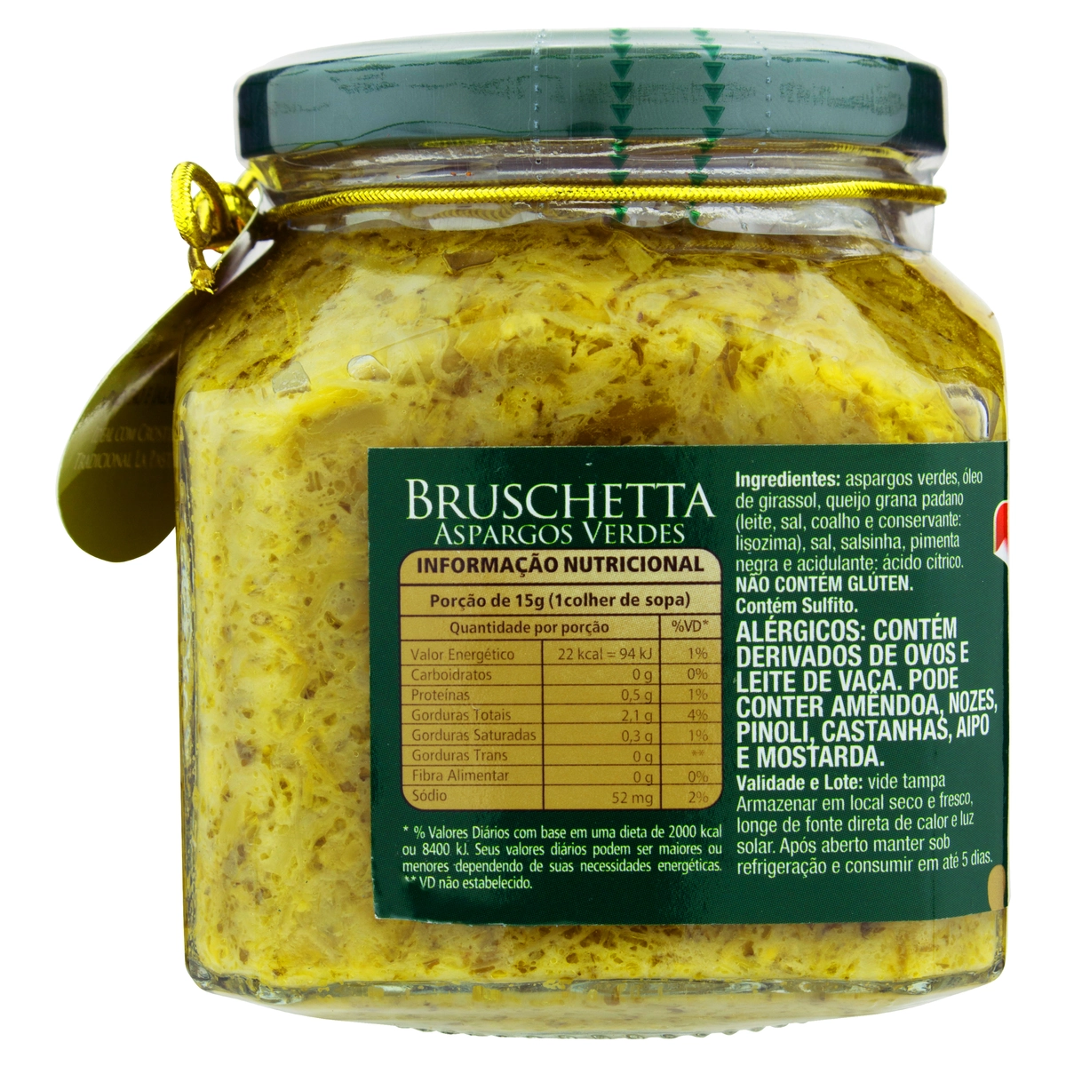 Antepasto Bruschetta Aspargo Verde La Pastina Vidro 280g