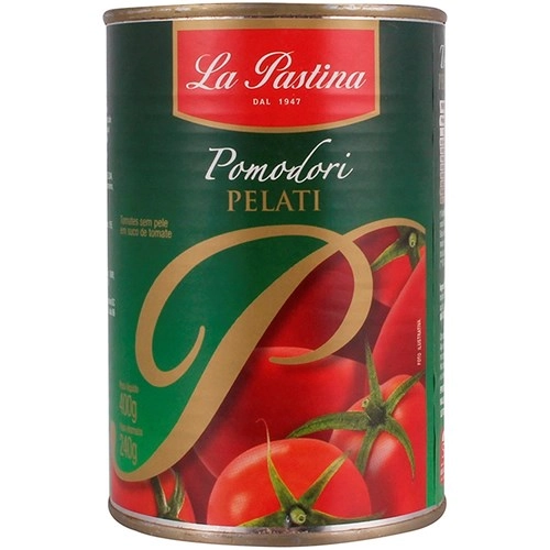 Tomate Pelado Orgânico La Pastina Lata 400g
