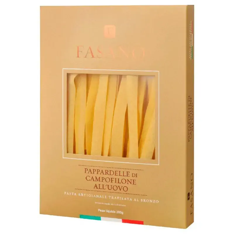 Macarrão De Sêmola Com Ovos Grano Duro Pappardelle Fasano Caixa 200g