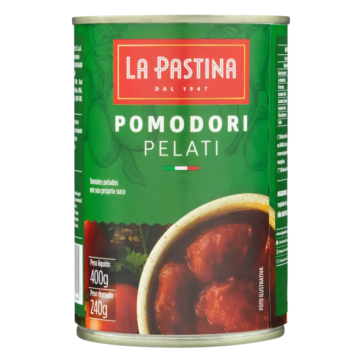 Tomate Pelado La Pastina Lata 400g