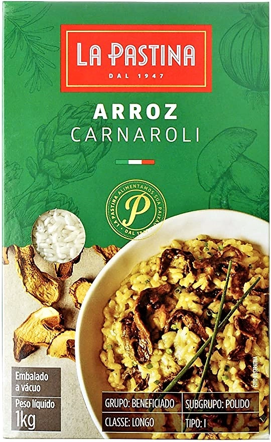 Arroz Carnaroli Tipo 1 La Pastina Caixa 1kg