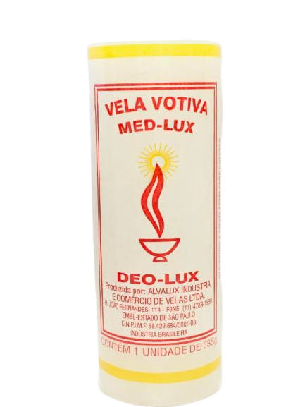 Vela Votiva Fin Lux Deo Lux
