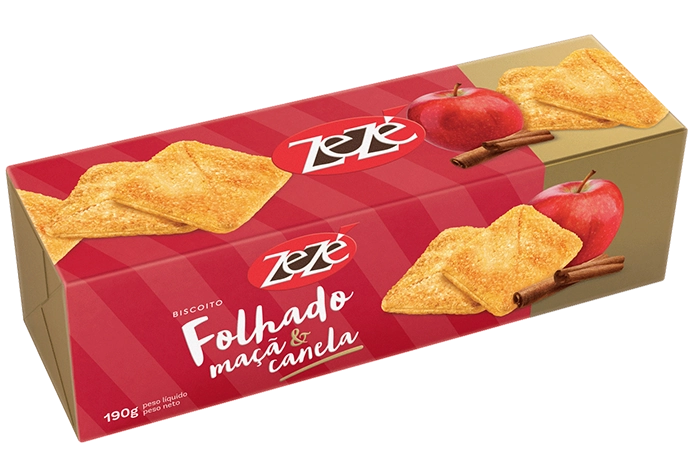 Bisc.zeze 190g Folhado Maca/canela