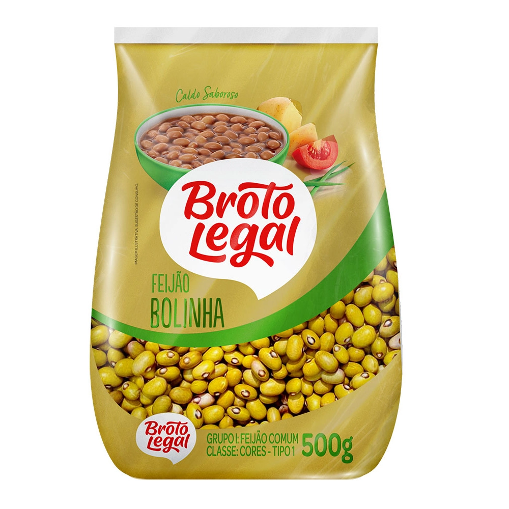 Feijão Bolinha Tipo 1 Broto Legal Pacote 500g
