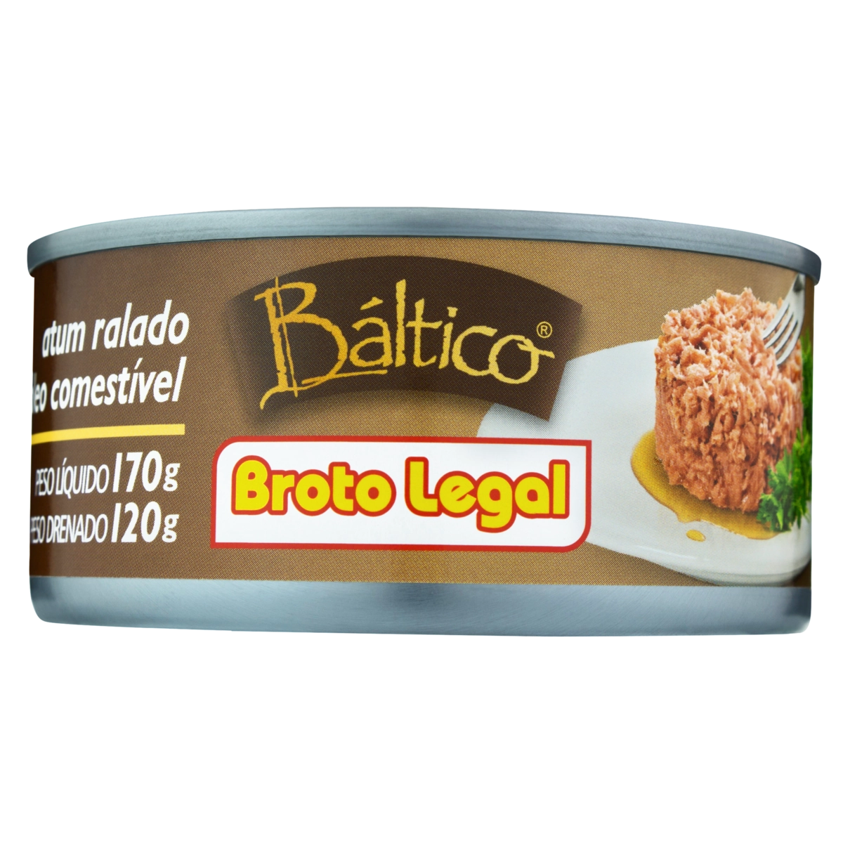 Atum Ralado Em óleo Báltico Lata 120g