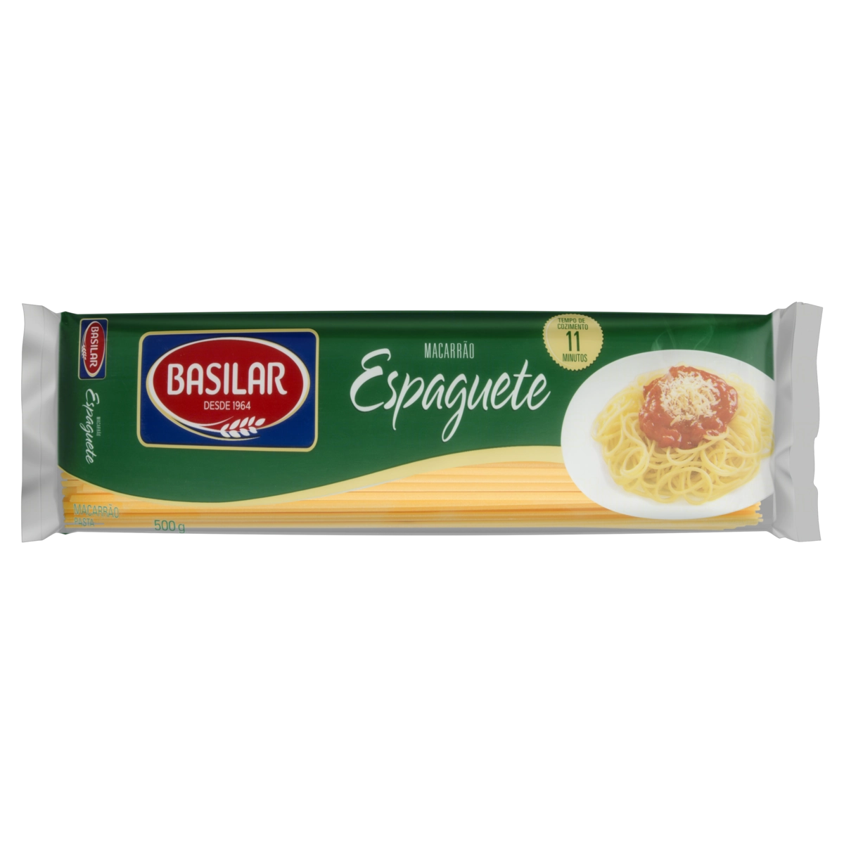 Macarrão Semolado Espaguete Basilar Pacote 500g