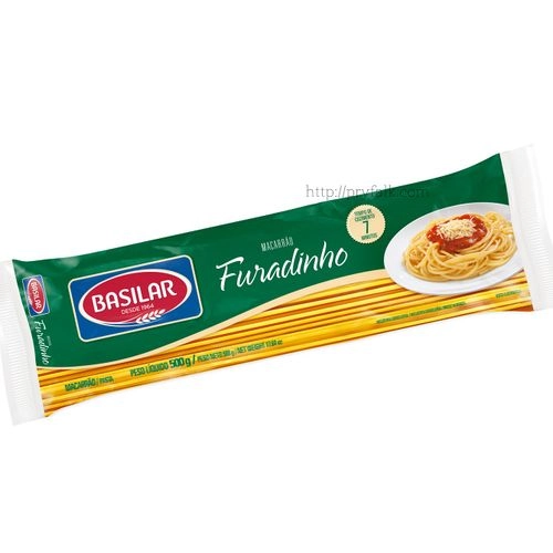 Macarrão Semolado Furadinho Basilar Pacote 500g