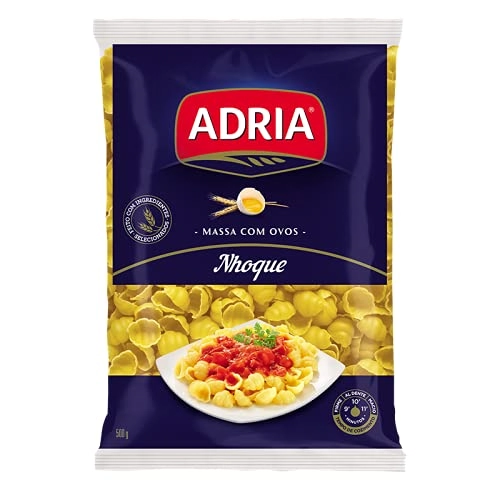 Macarrão De Sêmola Com Ovos Nhoque Adria Pacote 500g