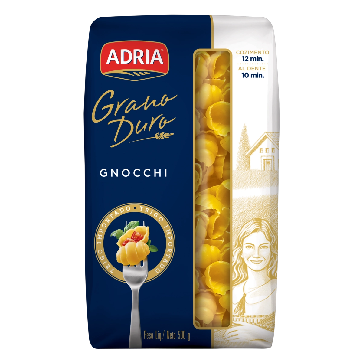 Macarrão De Sêmola Grano Duro Nhoque Adria Pacote 500g