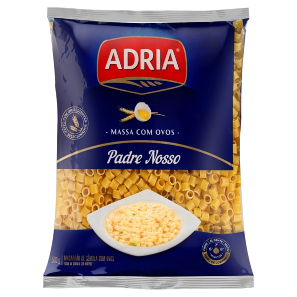 Macarrão De Sêmola Com Ovos Padre Nosso Adria Pacote 500g