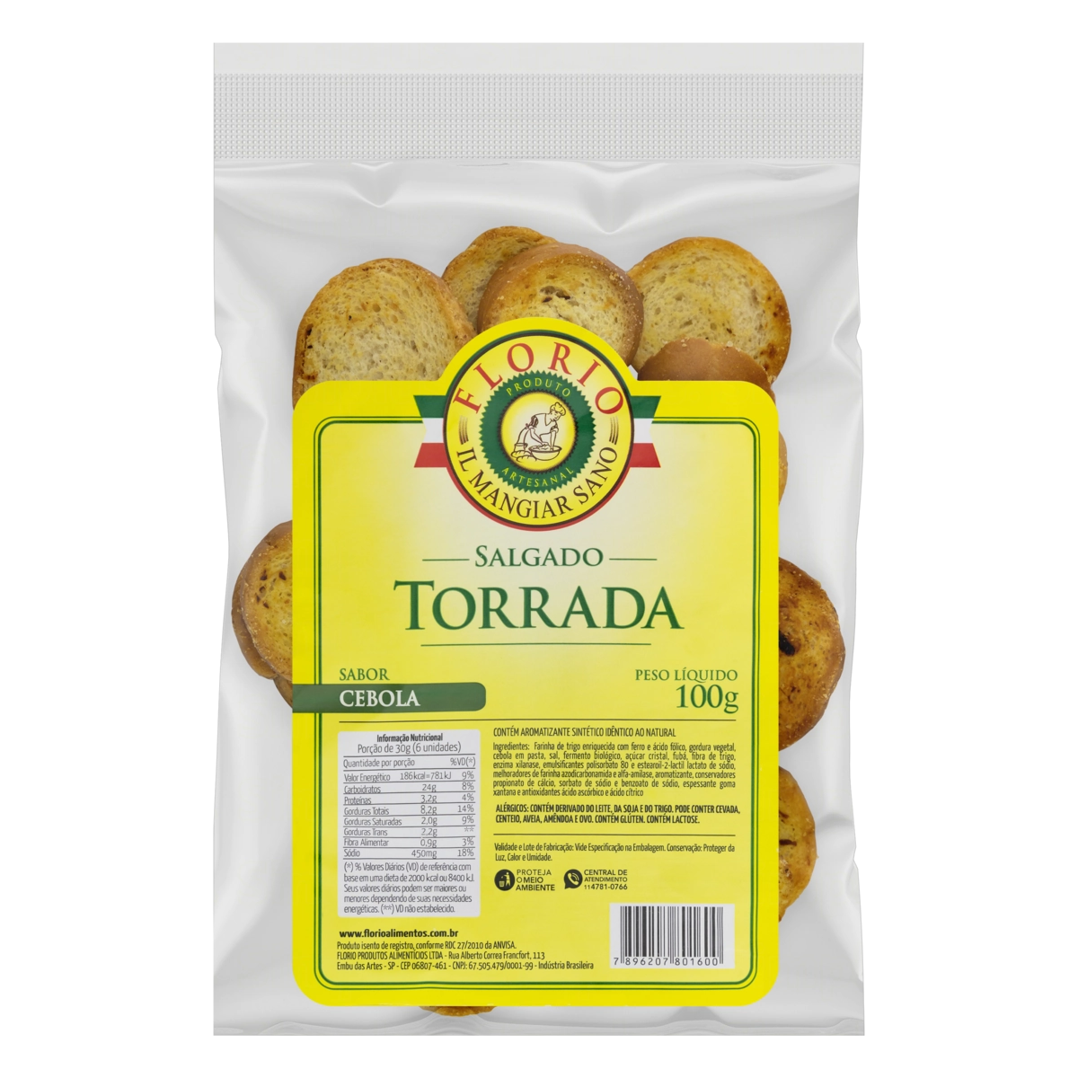 Torrada Cebola Florio Pacote 100g
