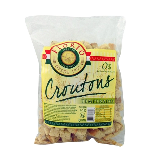 Croutons Temperado Florio Pacote 120g