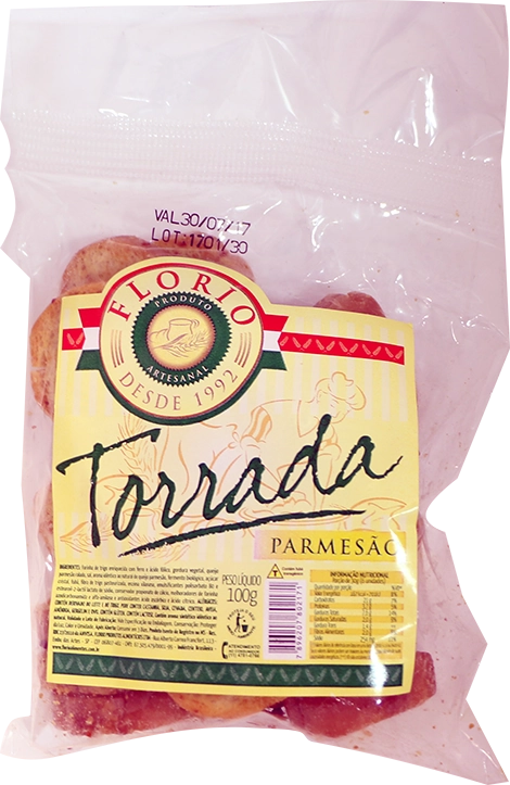 Torrada Parmesão Florio Pacote 100g