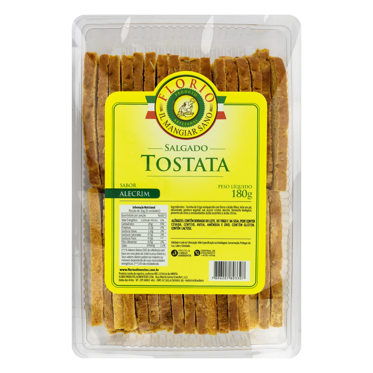 Tostata Alecrim Florio Pacote 180g