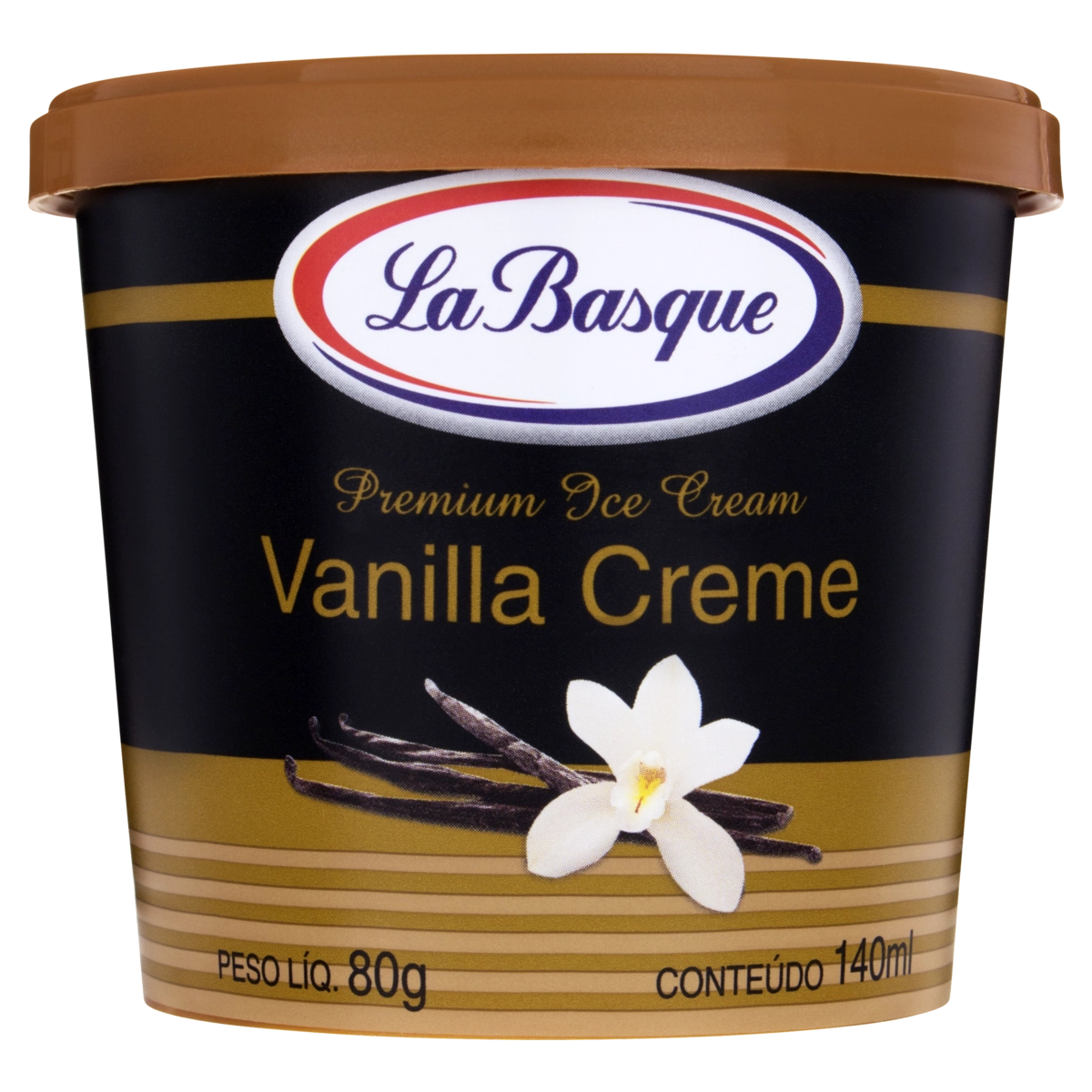 Sorvete Vanilla Creme La Basque Premium Ice Cream Pote 140ml