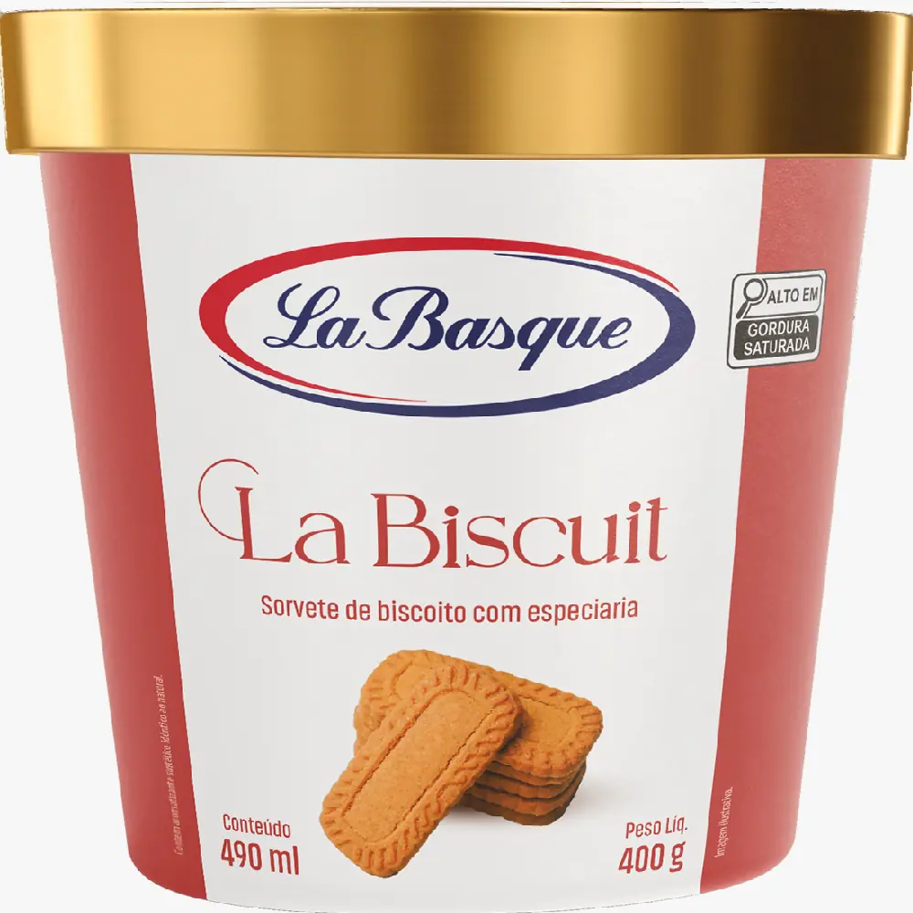 Sorvete La Basque 490ml La Biscuit