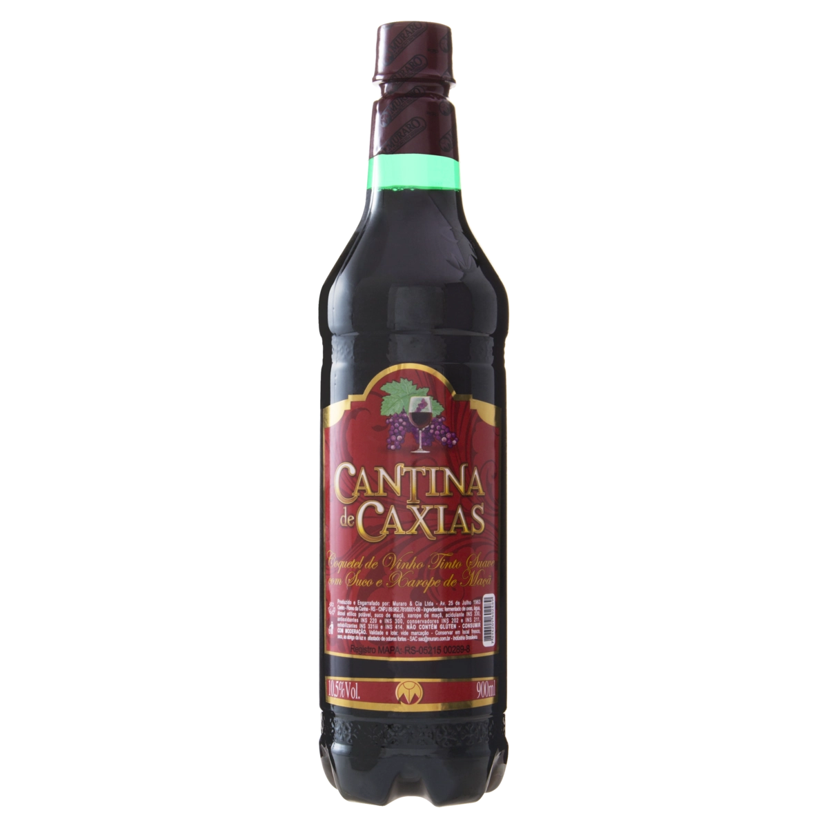 Coquetel Alcoólico De Vinho Tinto Cantina De Caxias Garrafa 900ml