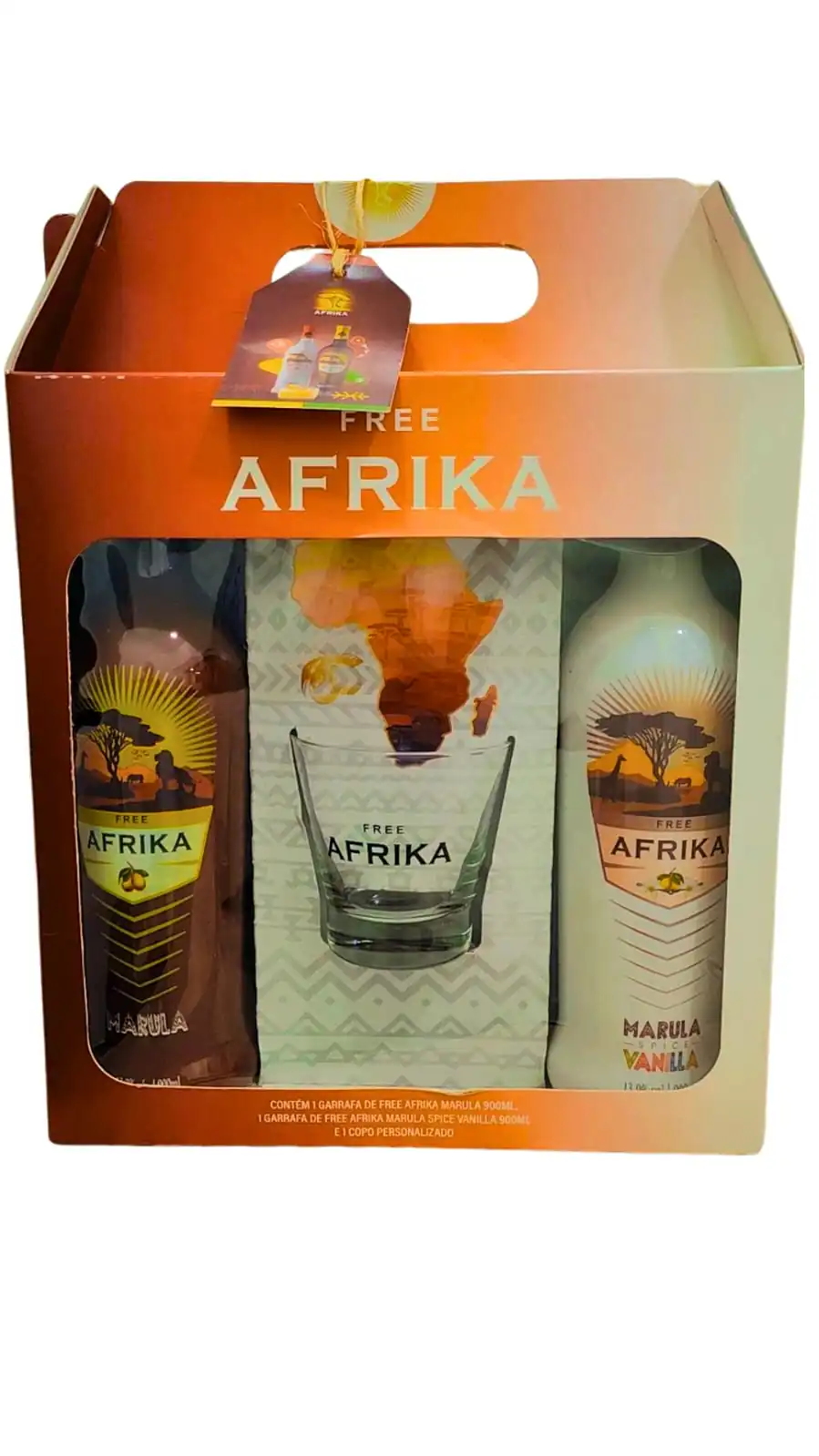 Kit Licor Afrika Marula Vanilla C/copo C/4