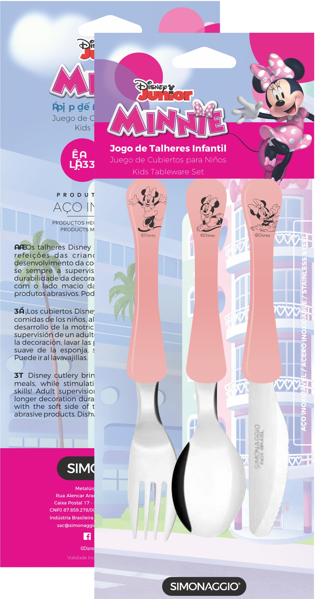 Kit Talher Minnie 3pcs Blister 4031039074252 Simonaggio