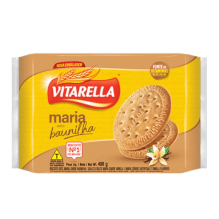 Biscoito Maria Baunilha Vitarella Pacote 400g