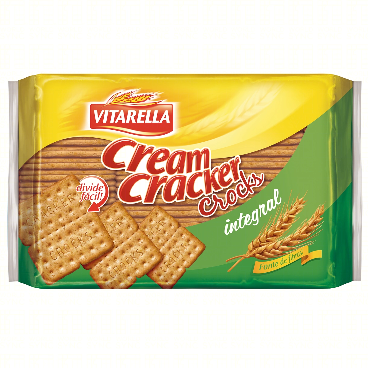 Biscoito Cream Cracker Integral Vitarella Crocks Pacote 420g