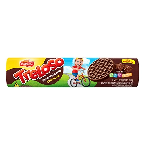 Biscoito Amanteigado Chocolate Vitarella Treloso Pacote 110g