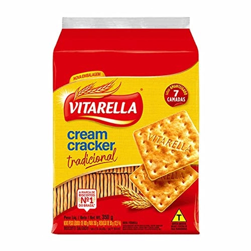 Biscoito Cream Cracker Amanteigado Tradicional Vitarella Pacote 350g