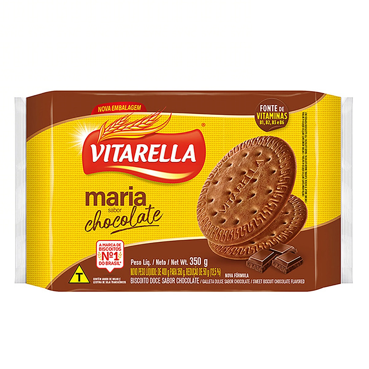 Biscoito Maria Chocolate Vitarella Pacote 350g