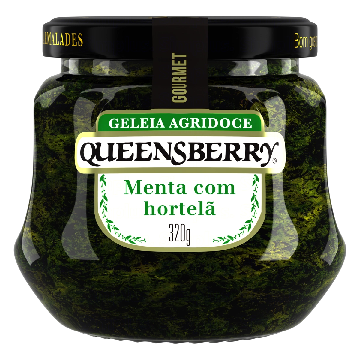Geleia Agridoce Menta Com Hortelã Queensberry Gourmet Vidro 320g